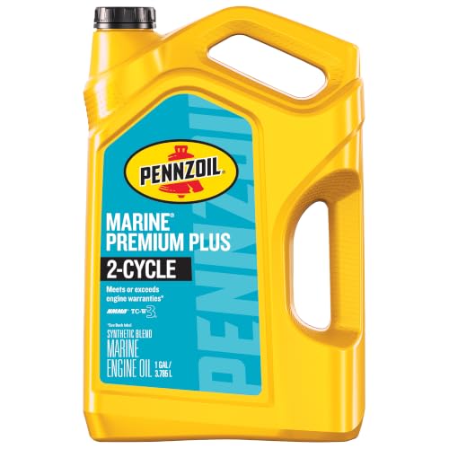 Pennzoil Marine Premium Plus 2-Cycle Synthetic Blend Engine Oil, 1 Gallon - size: 1 Gallon, style: New Packaging