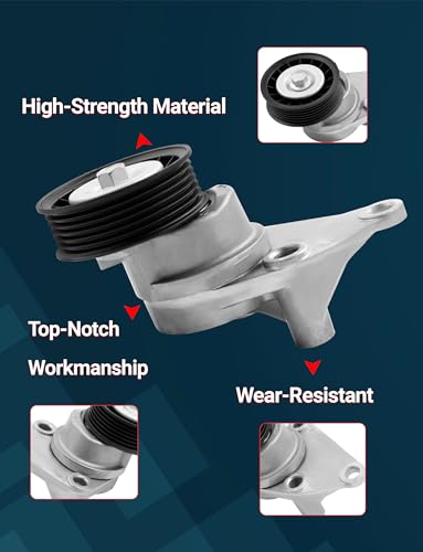 Serpentine Drive Belt Tensioner w/Pulley Kit for Avalanche 1500 V8 5.3L - size: 38158