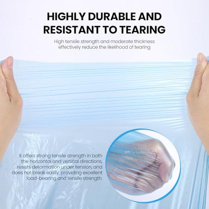 Pre-Taped Masking Film Film and Masking Tape in one Plastic Tape and Drape Roll Painters Plastic 55" x82feet (5 Pack)