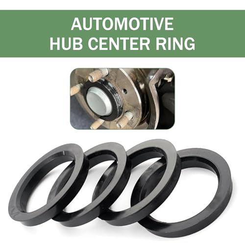 4 PCS Hub Centric Rings, 60.1mm ID to 73.1mm OD Plastic Hubrings for Fill Gaps to Eliminate Vibration, Universal for Cars, SUVs, Sedans with 60.1mm Vehicle Hubs & 73.1mm Wheel Centerbore