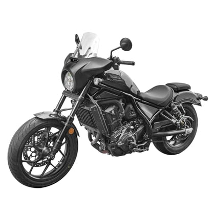 Motorcycle Headlight Fairing Cowl Windscreen for Rebel CMX 1100 2021-2026 - color: Clear+Matte Black