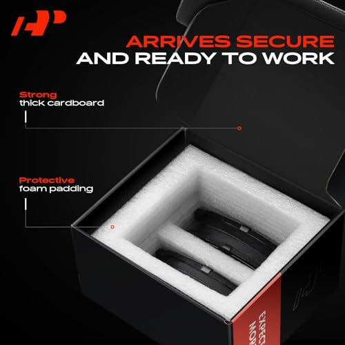 A-Premium Front and Rear Ceramic Brake Pads Compatible with Honda & Acura - style: Front and Rear - P1280+P1281