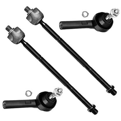 SCITOO 4pcs Front Suspension Kit Inner Outer Tie Rod End Fit 2001-2004 For Dodge Caravan For Dodge Grand Caravan For Chrysler Town & Country