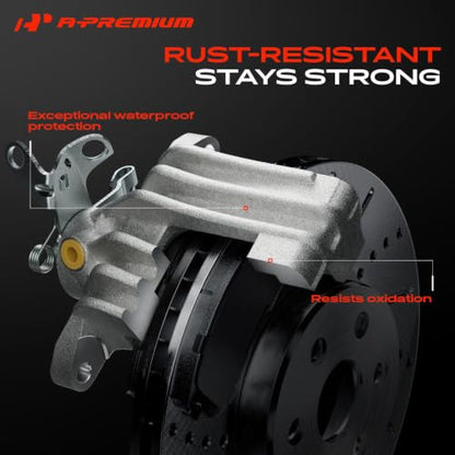 A-Premium Rear Left and Right Side Disc Brake Caliper without Bracket - style: Rear Left and Right Wheels