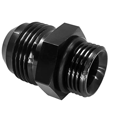 12AN Flare to 10 AN Oring ORB Male Fuel Pump Rail Adapters Aluminum Hose Fitting Black with 10 O-ring Boss - size: 12AN to 10AN orb