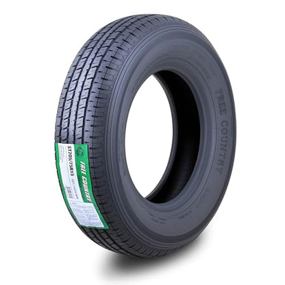 Free Country Premium Trailer Tire ST205/75R15 8PR LRD 107N w/Scuff Guard