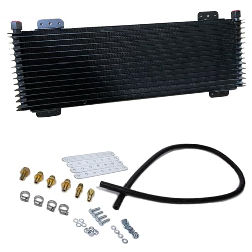 40k Transmission Oil Cooler Kit - color: Black