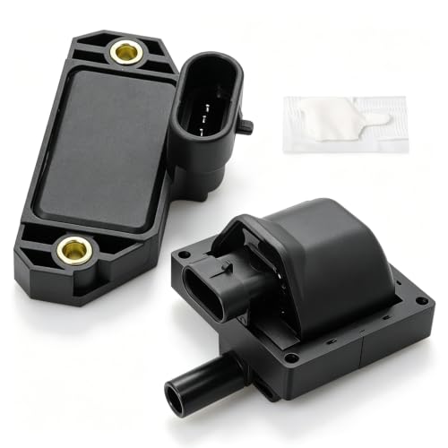 SMMS Ignition Coil Ignition Control Module Kit for Chevrolet, for GMC, for Cadillac, for Pontiac, for Isuzu, for Buick, 1996-2007, Replaces OE: 10489421 + 10482803