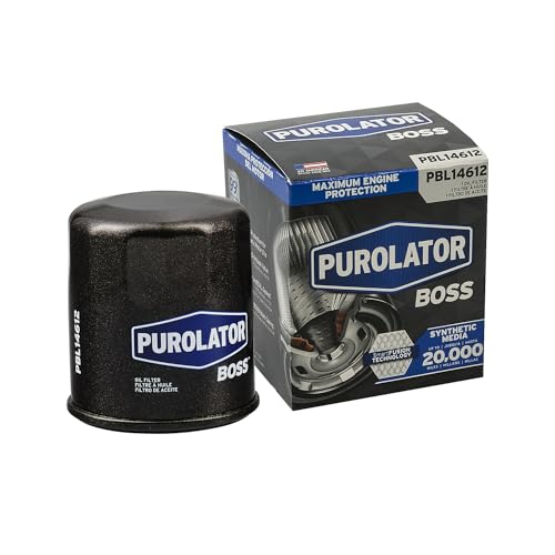 Purolator PBL14612 PurolatorBOSS Maximum Engine Protection Spin On Oil Filter Compatible With Nissan Altima, Rogue, Sentra, Murano, Versa, Maxima, Mazda 3, CX-5, CX-9, CX-30, 6, INFINITI QX60 and Q50 - size: Pack of 1, style: PurolatorBOSS