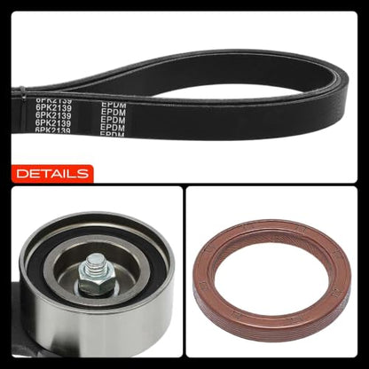 A-Premium Timing Belt Kit with Water Pump Compatible with 03-18 Honda Acura