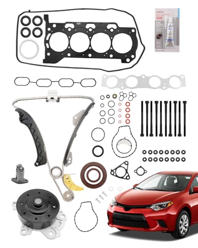 Head Gasket Set 1.8 L, Timing Chain Kit, Fit for 09-16 Toyota Corolla