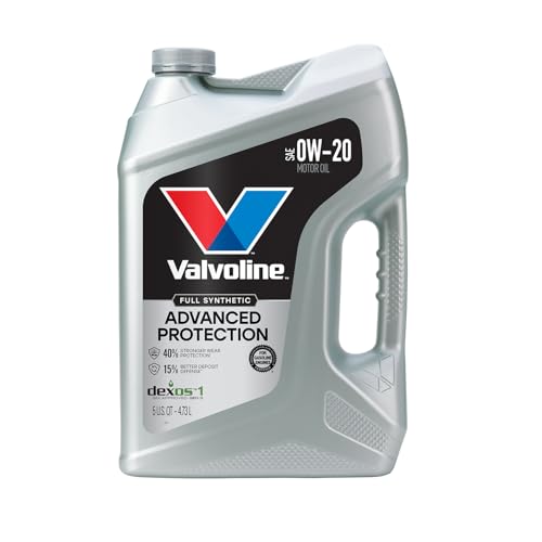 Valvoline Advanced Full Synthetic SAE 0W-20 Motor Oil 5 QT, Case of 3 - size: 5 QT, Pack of 3, style: Advanced Protection