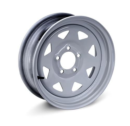 Free Country Trailer Tire Wheel ST175/80D13 6-Ply C 91L 5X4.5 Silver Spoke