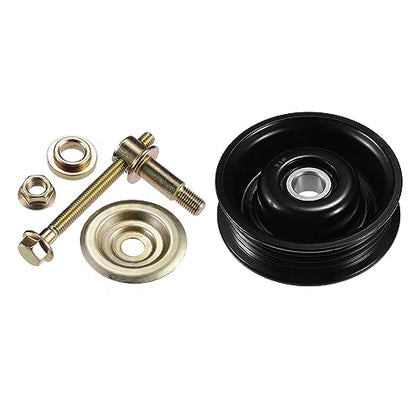 uxcell Drive Belt Tensioner Assembly Accessory Idler Pulley No.8844026100 for Toyota T100 95-98 Black Metal