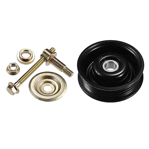 uxcell Drive Belt Tensioner Assembly Accessory Idler Pulley No.8844026100 for Toyota T100 95-98 Black Metal