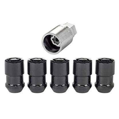 McGard 24548 Black Cone Seat Wheel Locks(1/2"-20 Thread Size) - Set of 5