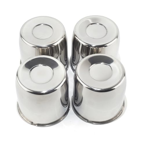 Rtrhinotuning Stainless Steel Push Through Center Caps 4.25" for Trailer Truck Rv Wheel Rims Chrome Trailer Hub Cap 4.11" Hight 4 PCS Wheel Center Caps - color: Chrome, size: 4.25" Center Hole, 4.11" Height