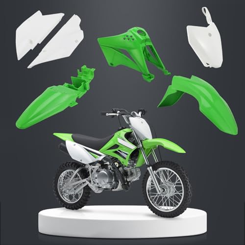 CHANGCHENG Dirt Bike Plastic Fender Kits for KLX 110/KLX 110L 2010-2026 - color: Green, size: Complete Fender Kit