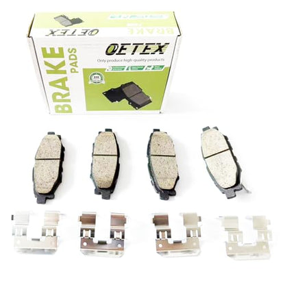Rear Ceramic Brake Pads Compatible with Subaru Forester (2009-2019), Impreza (2008-2020), Crosstrek, WRX & BRZ - Quiet Stop - Replaces D1114 - size: D1114