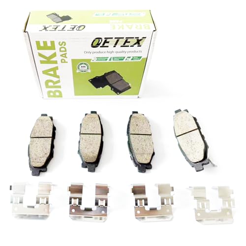 Rear Ceramic Brake Pads Compatible with Subaru Forester (2009-2019), Impreza (2008-2020), Crosstrek, WRX & BRZ - Quiet Stop - Replaces D1114 - size: D1114