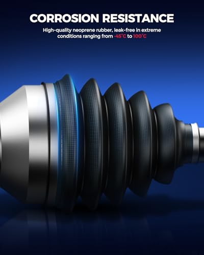 KAX Front CV Axle Shaft Assembly for TRX450FE FourTrax Foreman ES - size: Front 17.7in 19.3in