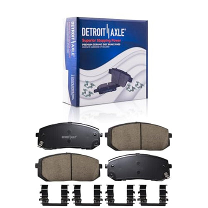 Detroit Axle - 8pc Brake Kit for Hyundai 2020-2022 Sonata 2021-2022 Kia K5 - size: 8PR54642/KIT