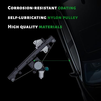 Front Passenger Side Power Window Regulator with Motor - size: 751-395