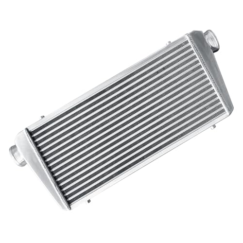 Universal Intercooler 31''x13''x4" Front Mount Intercooler 3'' Inlet and Outlet Aluminum Turbo Intercooler Direct Replacement for Any Turbo Charger system - size: 31''x13''x4" 3''