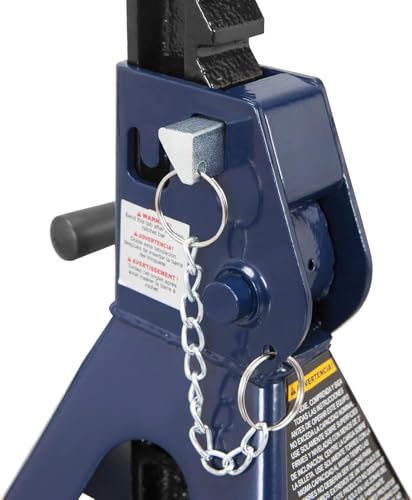 TCE 3 Ton Double Locking Jack Stands, 11.2-16.7 Inch Adjustable Height - style: 3 ton double locking