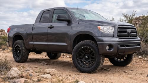 RockTrix RT110 20x9 Off-Road Wheels compatible with Toyota Tundra 2007-2021, Matte Black 5x150 Rims -12mm Offset for 33-35 Inch Tire Clearance, Fits Sequoia, Land Cruiser, And Fits Lexus LX570 - color: Matte Black, size: 20x9 -12mm offset