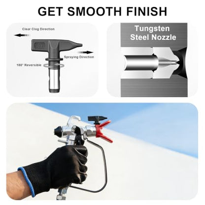 AEROPRO Tools 750W Airless Paint Sprayer for House Painting, 3000PSI