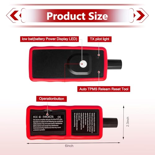 EL-50449 Ford TPMS Reset Tool, Portable High Efficiency Tire Pressure Monitor Sensor Relearn Tool, Car Diagnostic Tools for Ford F150 F250 F350 E150 E250 E350 Lincoln Mercury (Black)