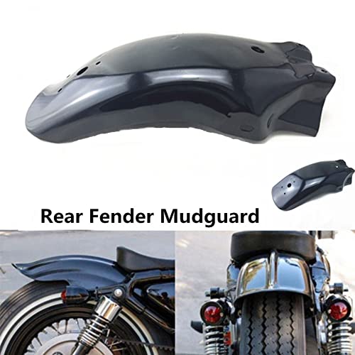 Motorcycle Fender Metal Rear Fender Motorcycle Mudguard Splash Guard Wheel Cover Fenders for Harley Cruiser Chopper Bobber Suzuki Black