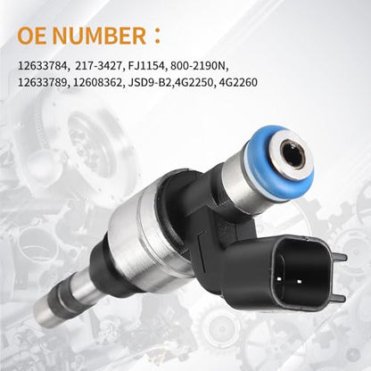 Set of 4 Fuel Injectors 12633784 Injector for GMC Terrain L4 2.4L 2012-2015