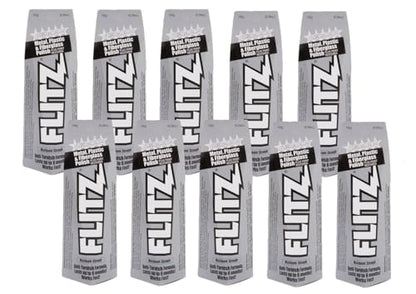 Flitz Metal Polish Paste - 5.29oz USA-Made Polish for Solid Chrome, Stainless Steel, & Aluminum - Non-Abrasive for Light Oxidation - Requires Manual Buffing - Not for Plated/Coated Surfaces (10-Pack) - size: 5.29 Ounce (Pack of 10)