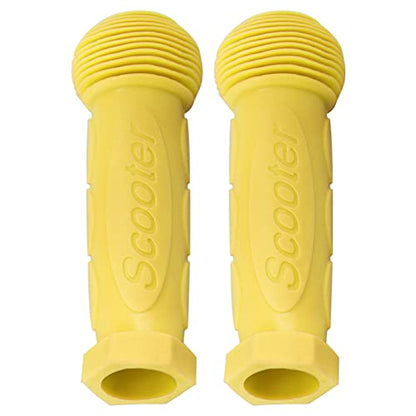 Kids Scooter Handle Grips Replacement Handlebars for 2/3/4 Wheels Child Kick Scooters Bike Rocking Car Push Cart, 9 Color Available, 2-Pack - color: Yellow