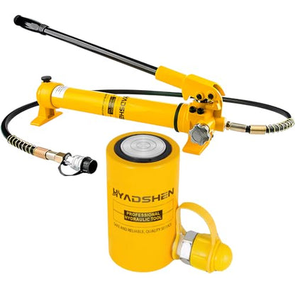 30 ton Hydraulic Cylinder Jack Sets Porta Power Ram Jack Kit with CP-700 Hydraulic Hand Pump, 2” Stroke Hydraulic Cylinder Jack Single Acting Lifting Cylinder Retract Automatically - size: 30T,2"+CP700 PUMP