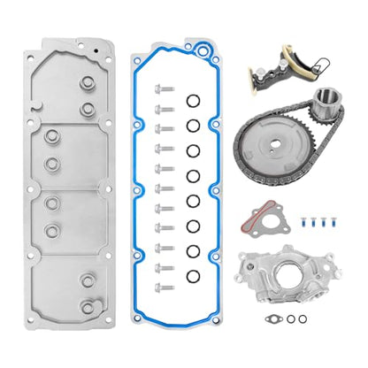 WANGSHENG NON AFM DOD Kit w/Camshaft, Lifters, Timing Chain, Head Gasket Set, Fit for 2007-2013 Chevy Silverado 1500/Tahoe/Suburban, GMC Sierra/Yukon 5.3L V8 Engine, NON-VVT - color: NON AFM Kit w/Oil Pump+Valley Cover+Timing Chain