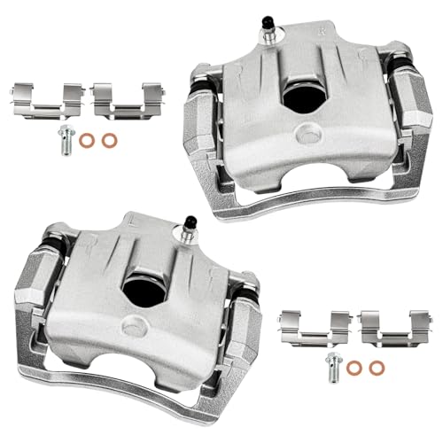 cciyu Rear Left & Right Disc Brake Calipers Assembly 18B4804 18B4805 - size: Rear[18B4804+18B4805]