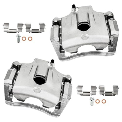 cciyu Rear Left & Right Disc Brake Calipers Assembly 18B4804 18B4805 - size: Rear[18B4804+18B4805]