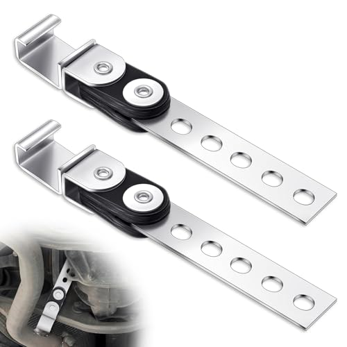 Geetery 4 Pcs Universal Exhaust Hangers Muffler Hanger, Open Style, Silver - color: Silver, size: Open Style
