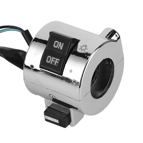 Motorcycle Handlebar Switch Assembly 25mm, Left & Right Pair Control Unit with Turn Signal, Horn, Headlight High/Low Beam for Scooter Moped ATV UTV
