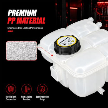 CV6Z-8A080-A Coolant Reservoir Tank Compatible with Ford Focus 2012-2018 Escape 2013-2016 603-382 Antifreeze Overflow Radiator Tank Replacement CV6Z8A080A - size: 603-382