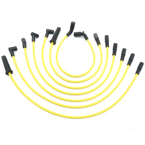 7 Pack 8mm Ignition Spark Plug Wire Set, Replacement for Chevrolet Express 1500 2500 1996-2005 Replacement for GMC Savana 1500 2500 1996-2007 4.3L V6 Engine