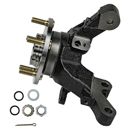 Detroit Axle - Front Steering Knuckles and Wheel Hub Bearings Lower Control - size: 4CU47797/4PC