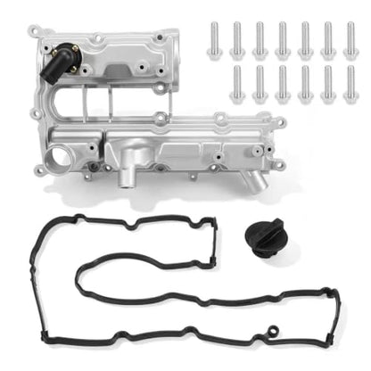 BM5Z6582A 1.6L Aluminum Engine Valve Cover with Gasket Compatible with 2013-2016 Ford Escape, 2014-2019 Fiesta, 2013-2015 Fusion, Transit Connect 2018-2019, Replace BM5Z-6582-A