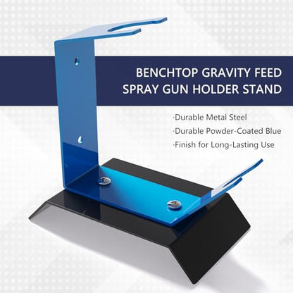 Paint Gun Holder, HVLP Spray Gun Stand, Benchtop & Wall Mount