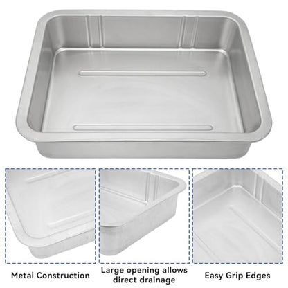 Oil Drain Pan, Heavy-Duty Leakproof Metal Oil Change Container with Wide Opening 3-4L Capacity Universal Fit for Cars Motorcycles Boats Garage Maintenance - size: 5l, style: 5l