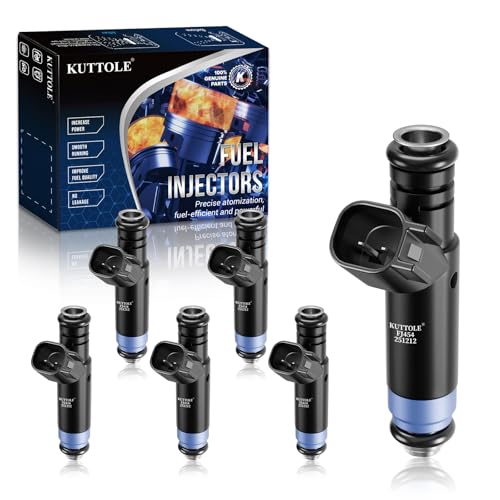 6Pcs Fuel Injectors Compatible with Dodge Ram 15/25/3500 Van Jeep - size: FJ454