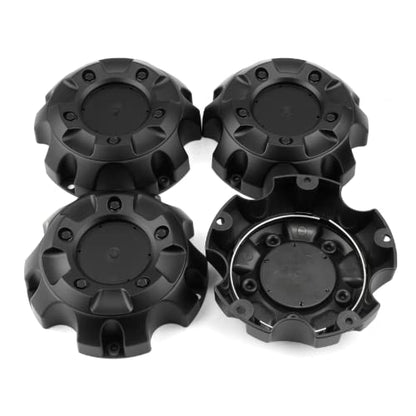 Wheel Center Caps for Fuel Off-Road Wheels 1001-56 M-452 ST-MQ805-167 1001-37 M-449 Center Hubcaps Center Cover Replacement, Outer Diameter 5.91in, 4 Pack Matt Black - size: OD 5.91in